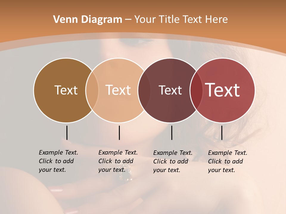 A Beautiful Woman With A Ring On Her Finger PowerPoint Template