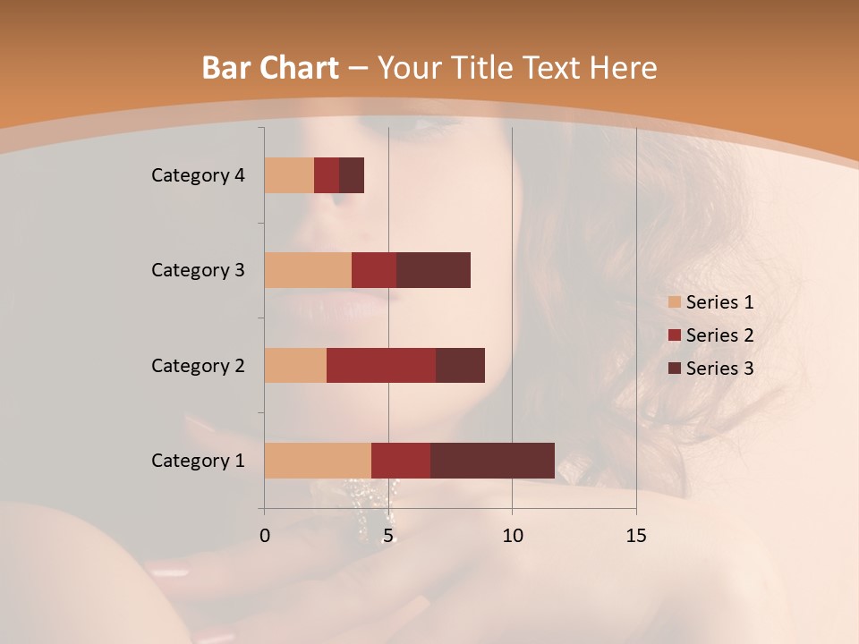 A Beautiful Woman With A Ring On Her Finger PowerPoint Template