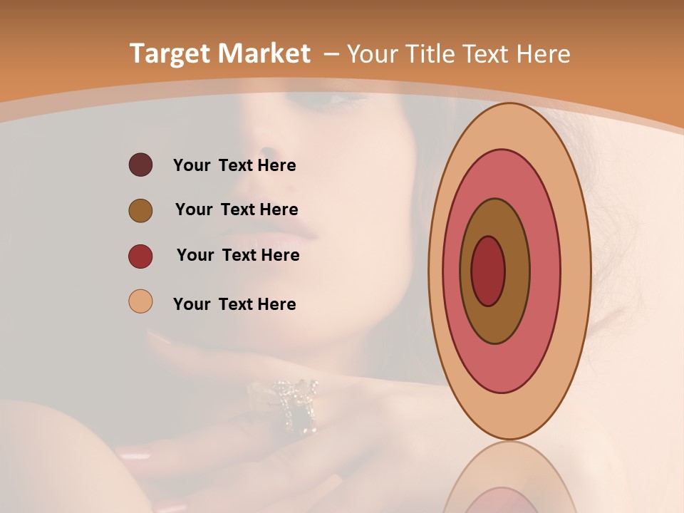 A Beautiful Woman With A Ring On Her Finger PowerPoint Template