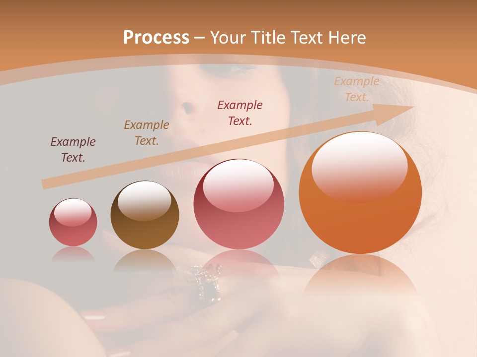 A Beautiful Woman With A Ring On Her Finger PowerPoint Template