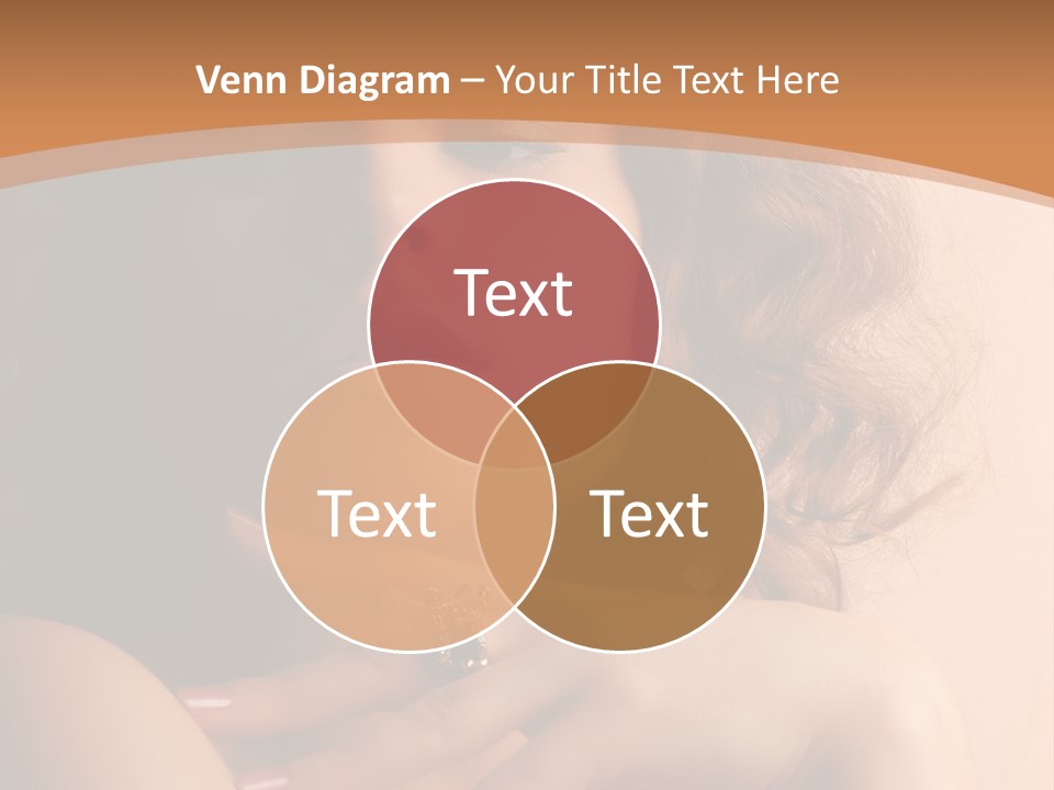 A Beautiful Woman With A Ring On Her Finger PowerPoint Template