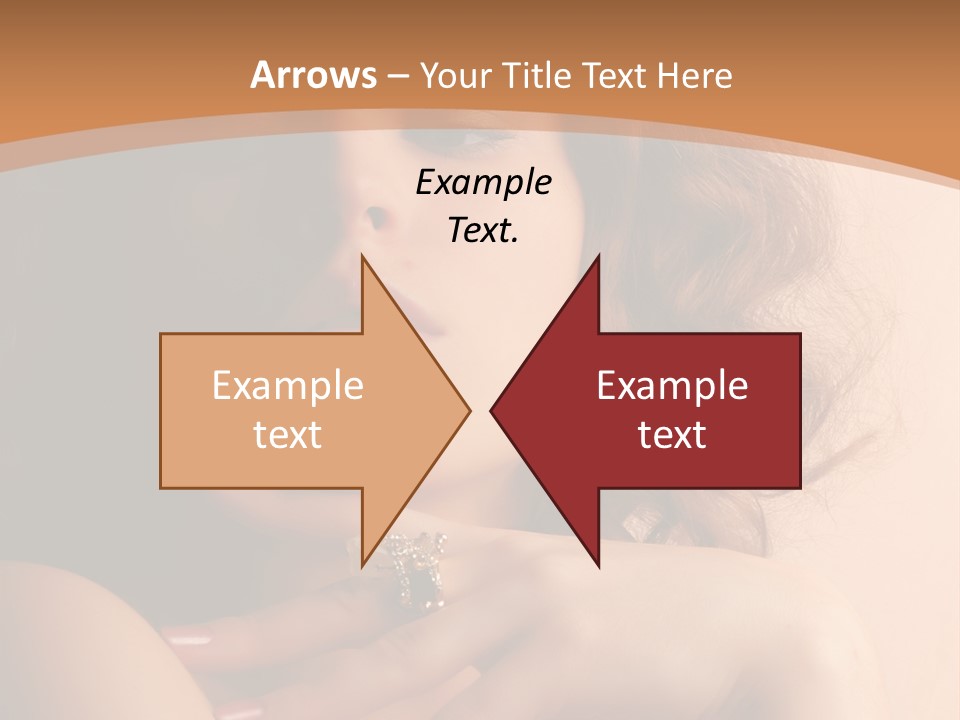 A Beautiful Woman With A Ring On Her Finger PowerPoint Template