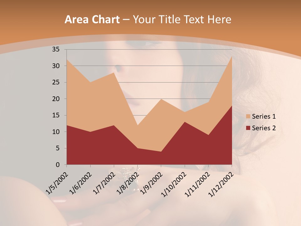 A Beautiful Woman With A Ring On Her Finger PowerPoint Template