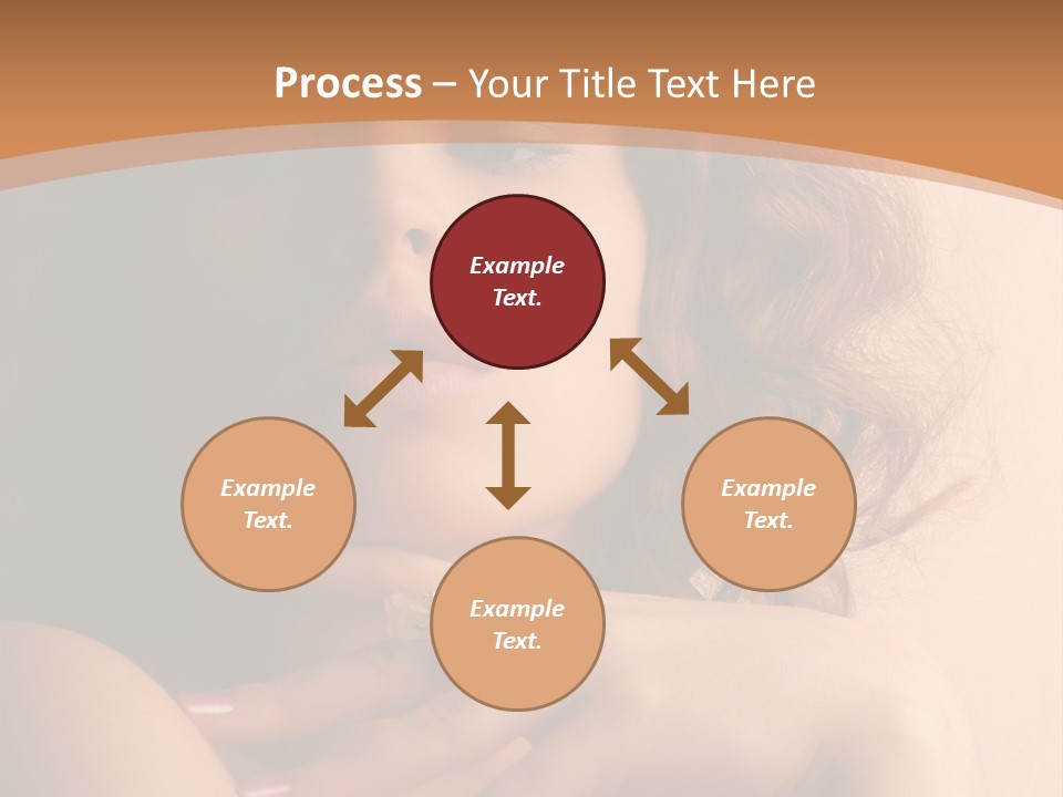 A Beautiful Woman With A Ring On Her Finger PowerPoint Template