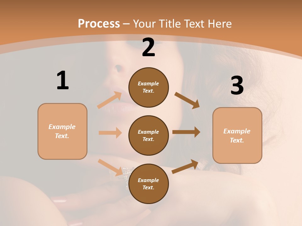 A Beautiful Woman With A Ring On Her Finger PowerPoint Template