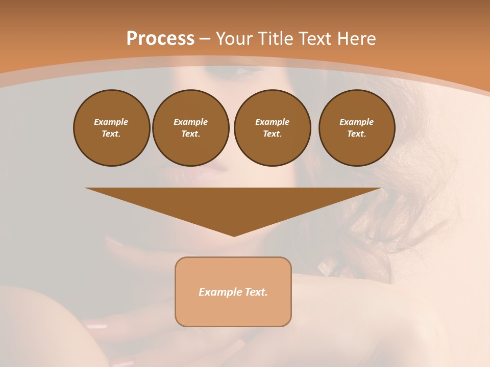 A Beautiful Woman With A Ring On Her Finger PowerPoint Template