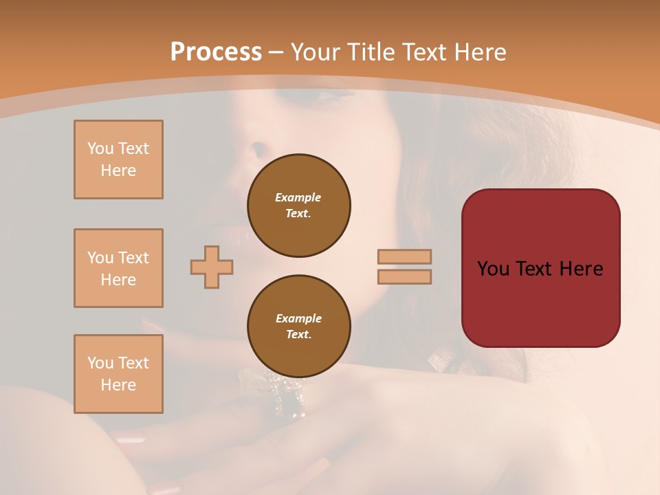 A Beautiful Woman With A Ring On Her Finger PowerPoint Template