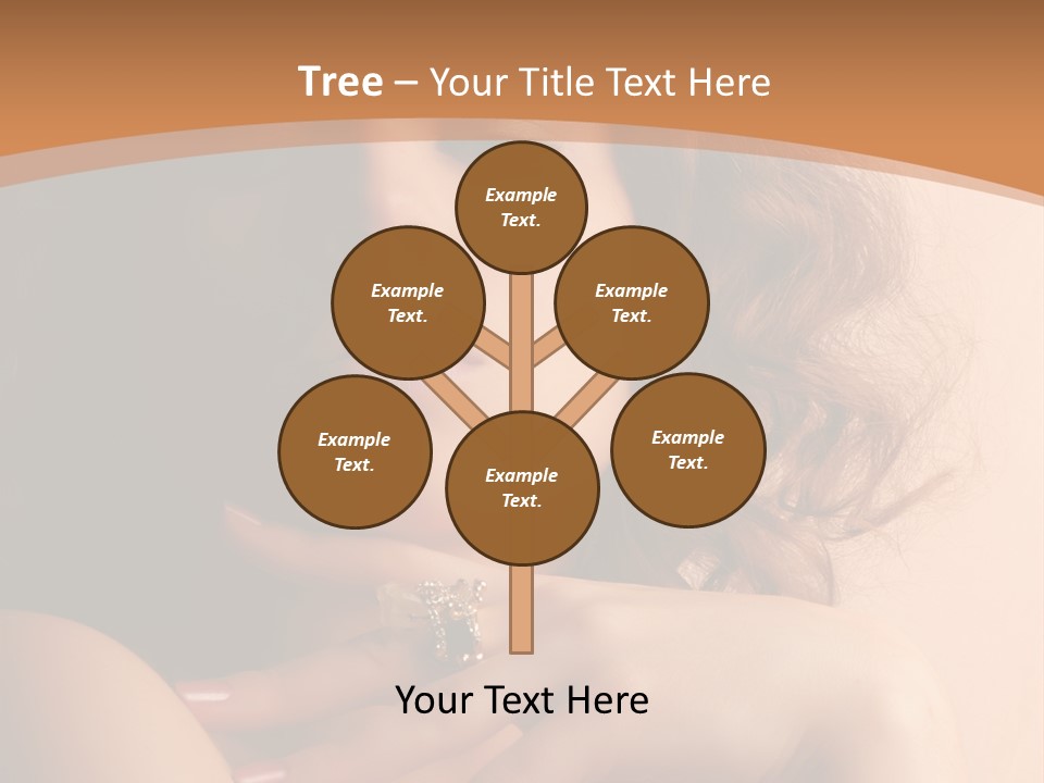 A Beautiful Woman With A Ring On Her Finger PowerPoint Template