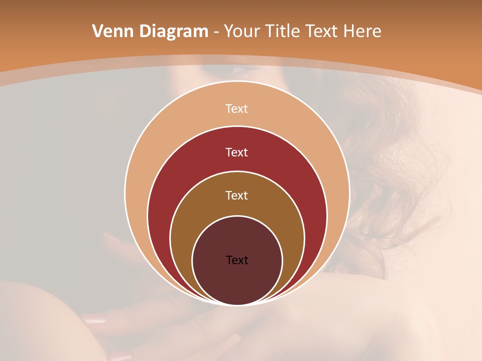 A Beautiful Woman With A Ring On Her Finger PowerPoint Template