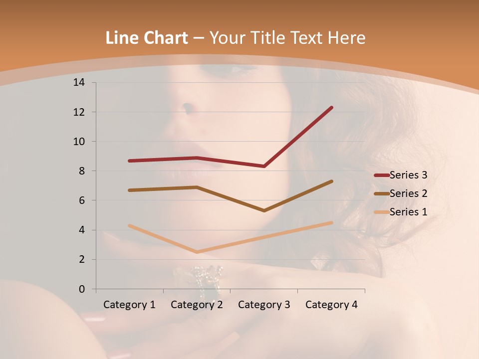 A Beautiful Woman With A Ring On Her Finger PowerPoint Template