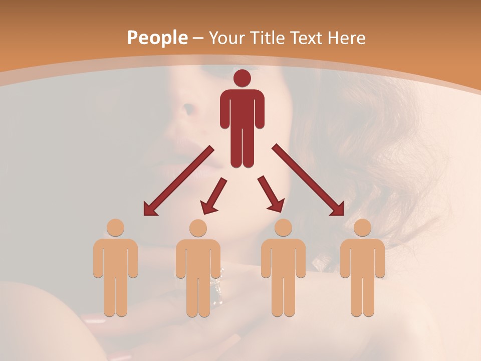 A Beautiful Woman With A Ring On Her Finger PowerPoint Template