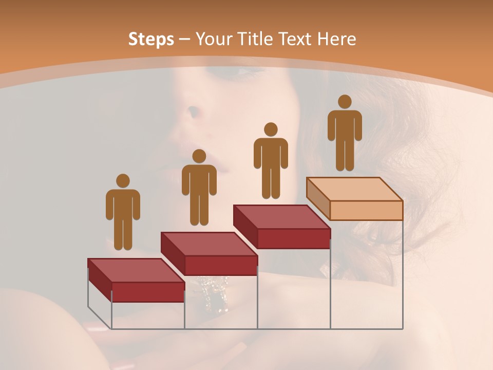 A Beautiful Woman With A Ring On Her Finger PowerPoint Template