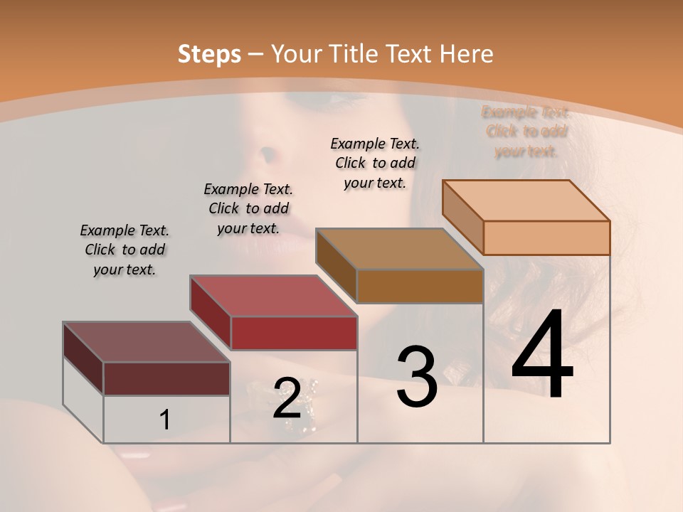 A Beautiful Woman With A Ring On Her Finger PowerPoint Template