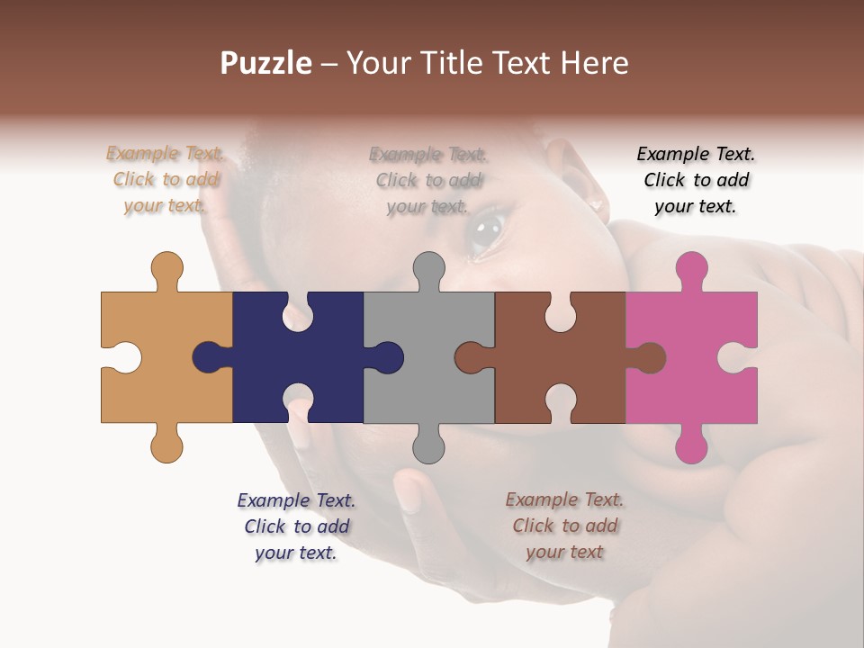 A Baby Is Being Held In His Hands PowerPoint Template