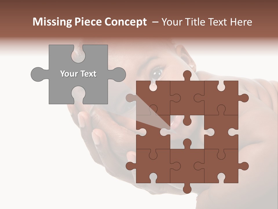 A Baby Is Being Held In His Hands PowerPoint Template