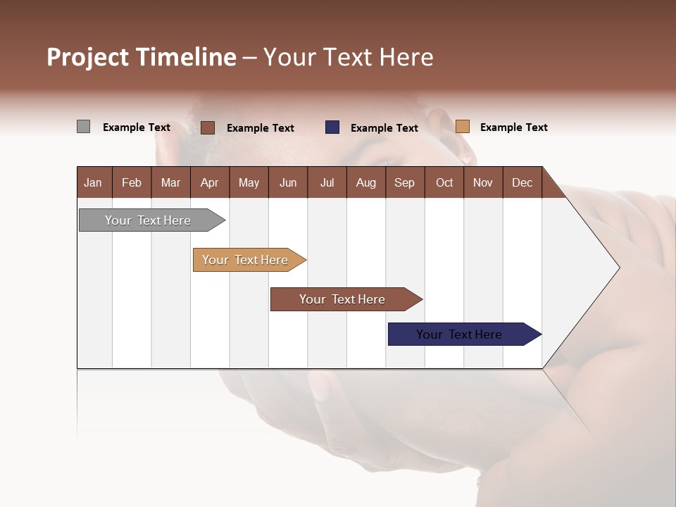 A Baby Is Being Held In His Hands PowerPoint Template