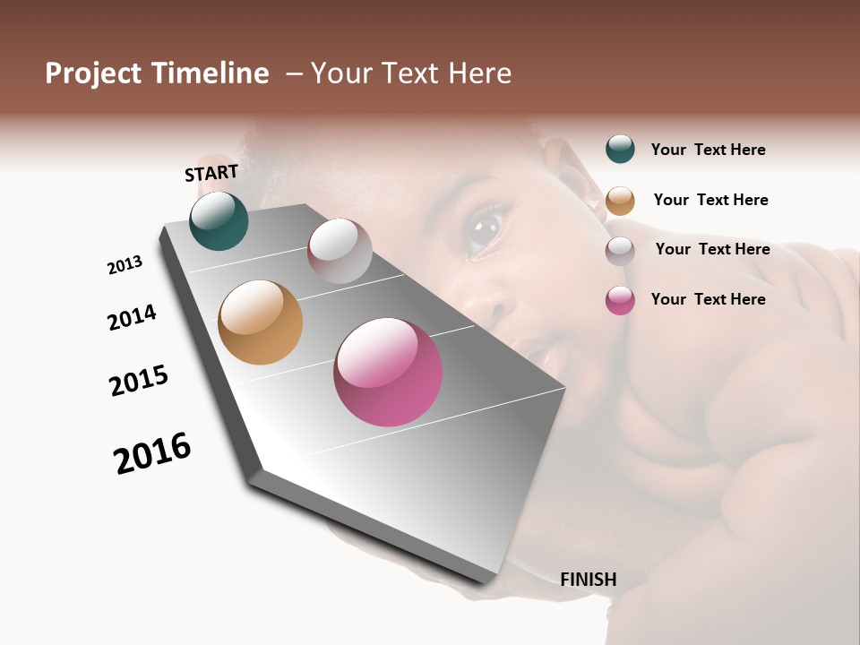 A Baby Is Being Held In His Hands PowerPoint Template