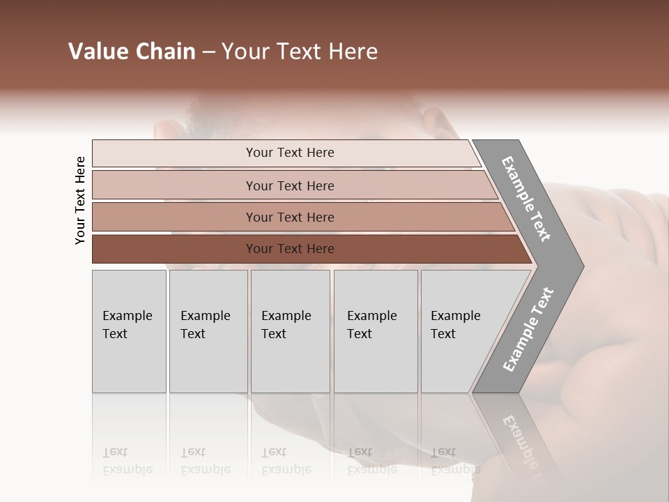 A Baby Is Being Held In His Hands PowerPoint Template