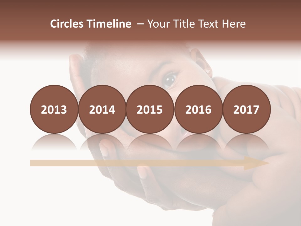 A Baby Is Being Held In His Hands PowerPoint Template