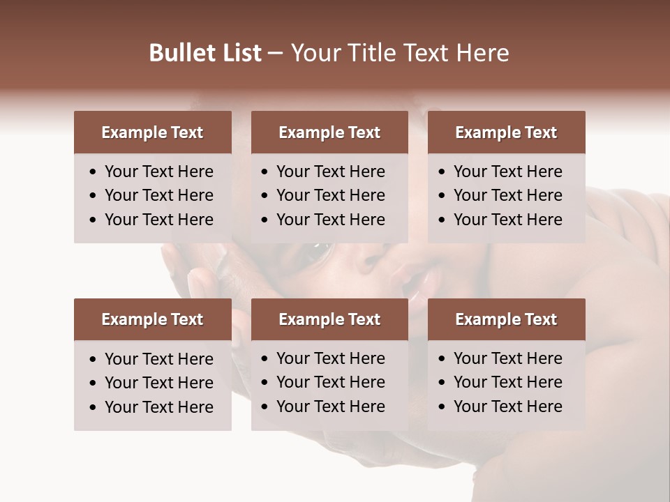 A Baby Is Being Held In His Hands PowerPoint Template