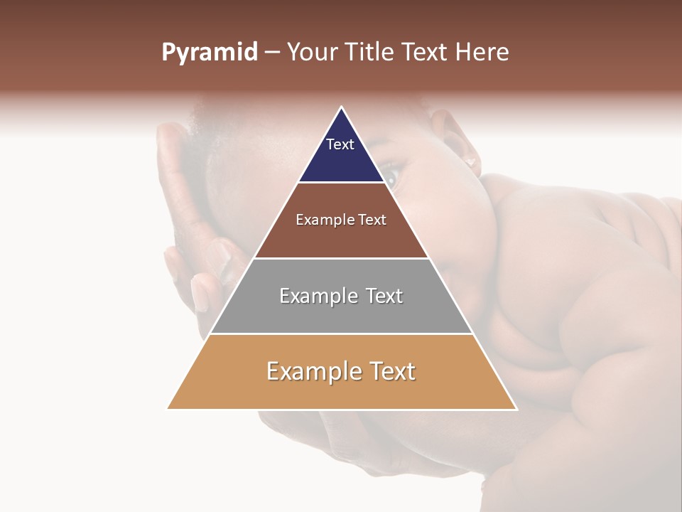 A Baby Is Being Held In His Hands PowerPoint Template