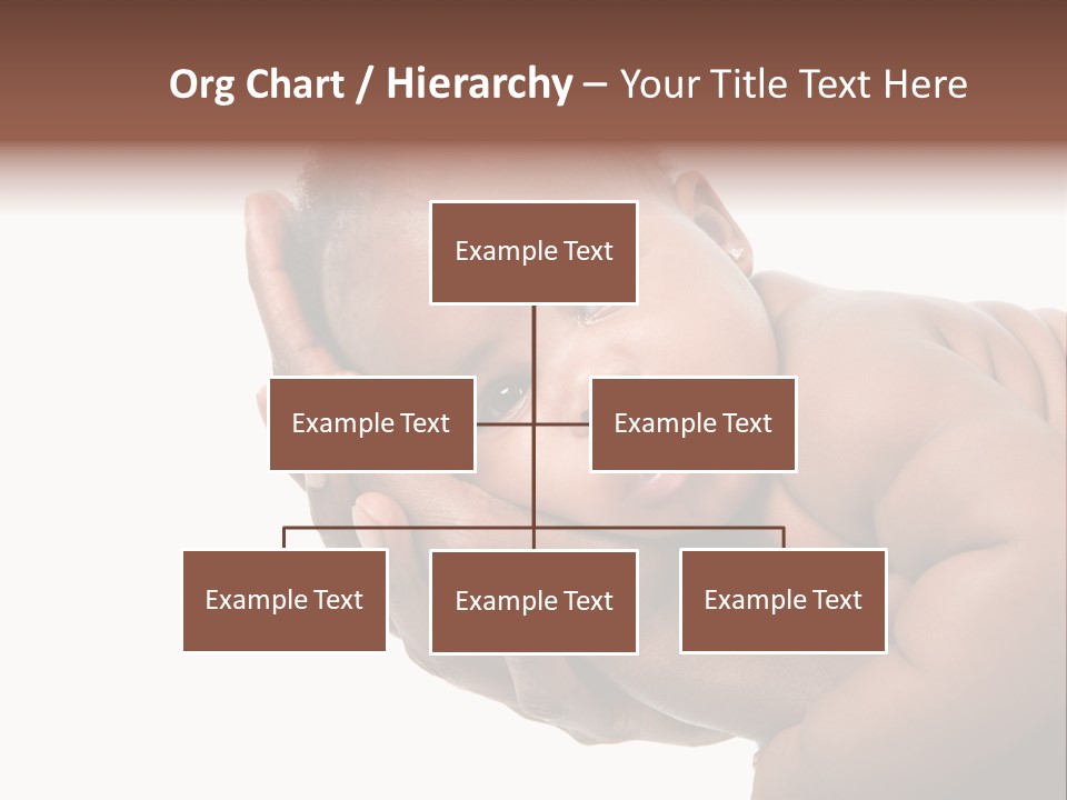 A Baby Is Being Held In His Hands PowerPoint Template