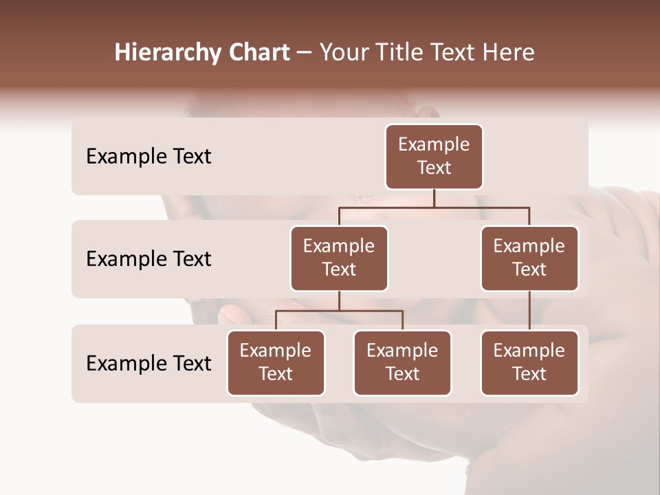 A Baby Is Being Held In His Hands PowerPoint Template