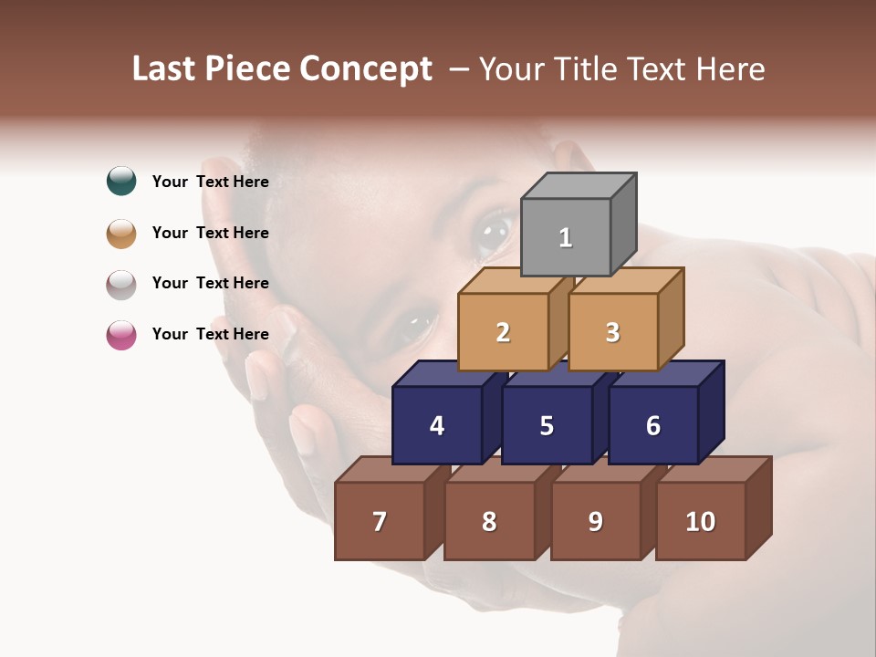 A Baby Is Being Held In His Hands PowerPoint Template