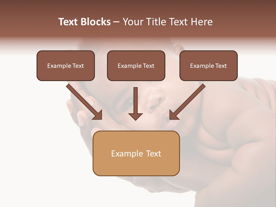 A Baby Is Being Held In His Hands PowerPoint Template