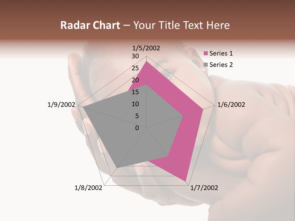 A Baby Is Being Held In His Hands PowerPoint Template