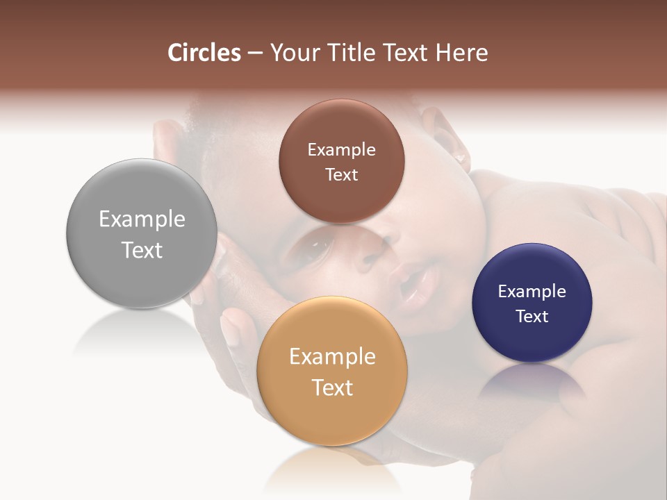 A Baby Is Being Held In His Hands PowerPoint Template