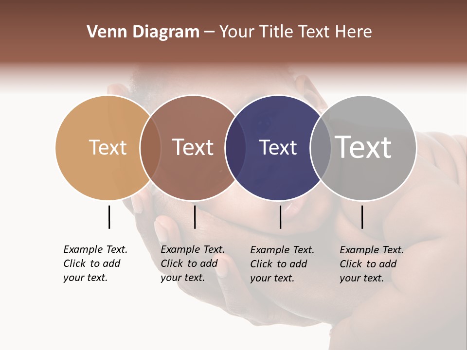 A Baby Is Being Held In His Hands PowerPoint Template