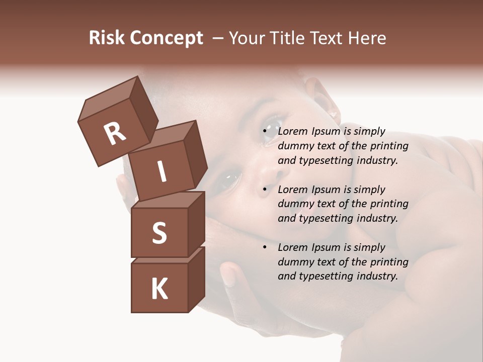 A Baby Is Being Held In His Hands PowerPoint Template