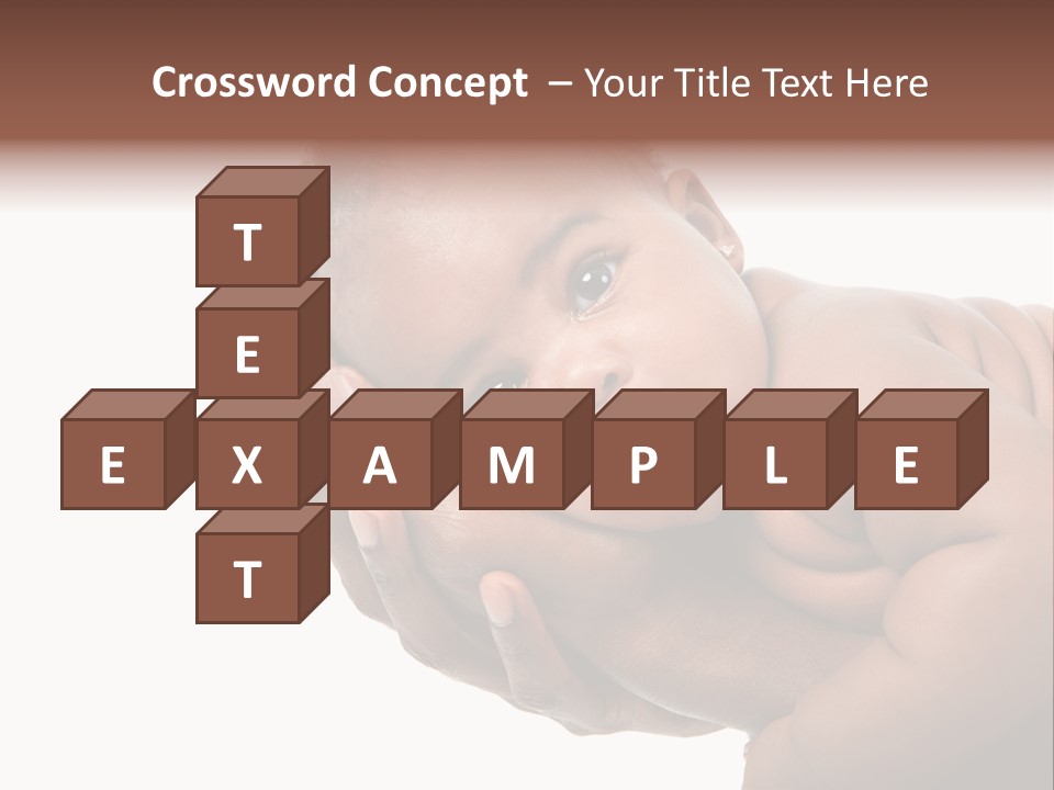 A Baby Is Being Held In His Hands PowerPoint Template