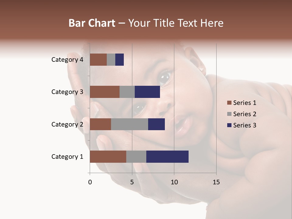 A Baby Is Being Held In His Hands PowerPoint Template