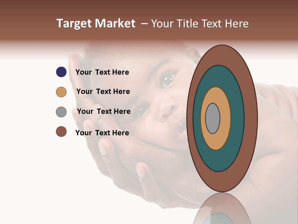 A Baby Is Being Held In His Hands PowerPoint Template