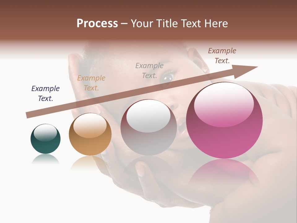 A Baby Is Being Held In His Hands PowerPoint Template