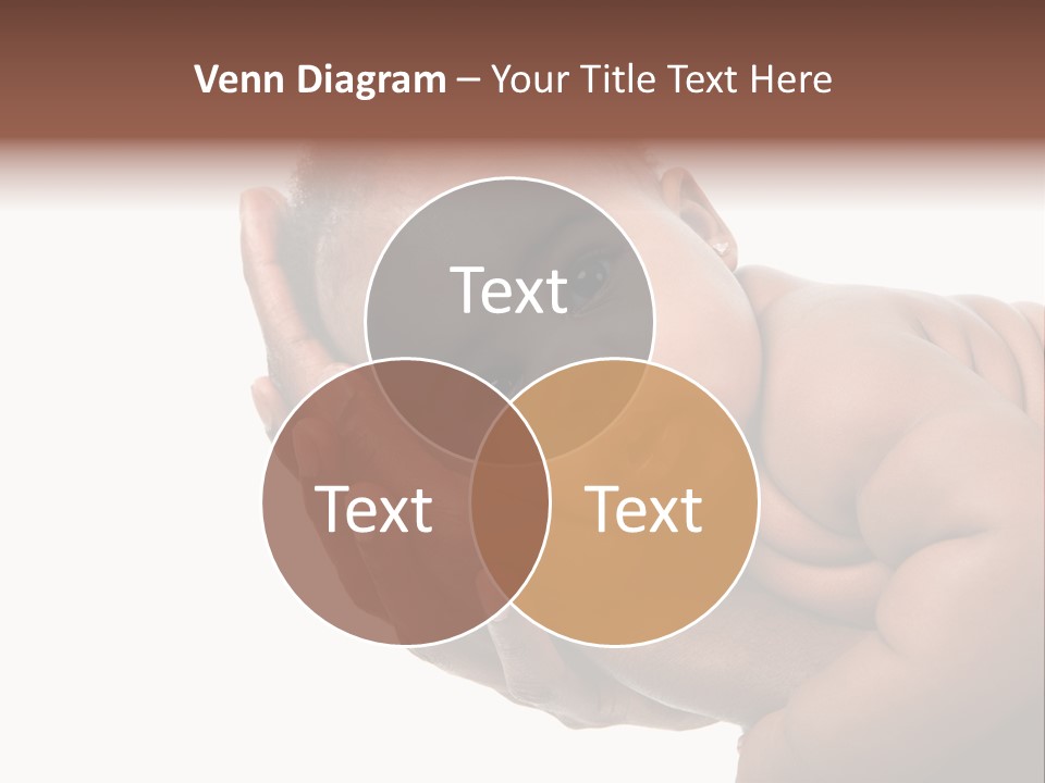 A Baby Is Being Held In His Hands PowerPoint Template