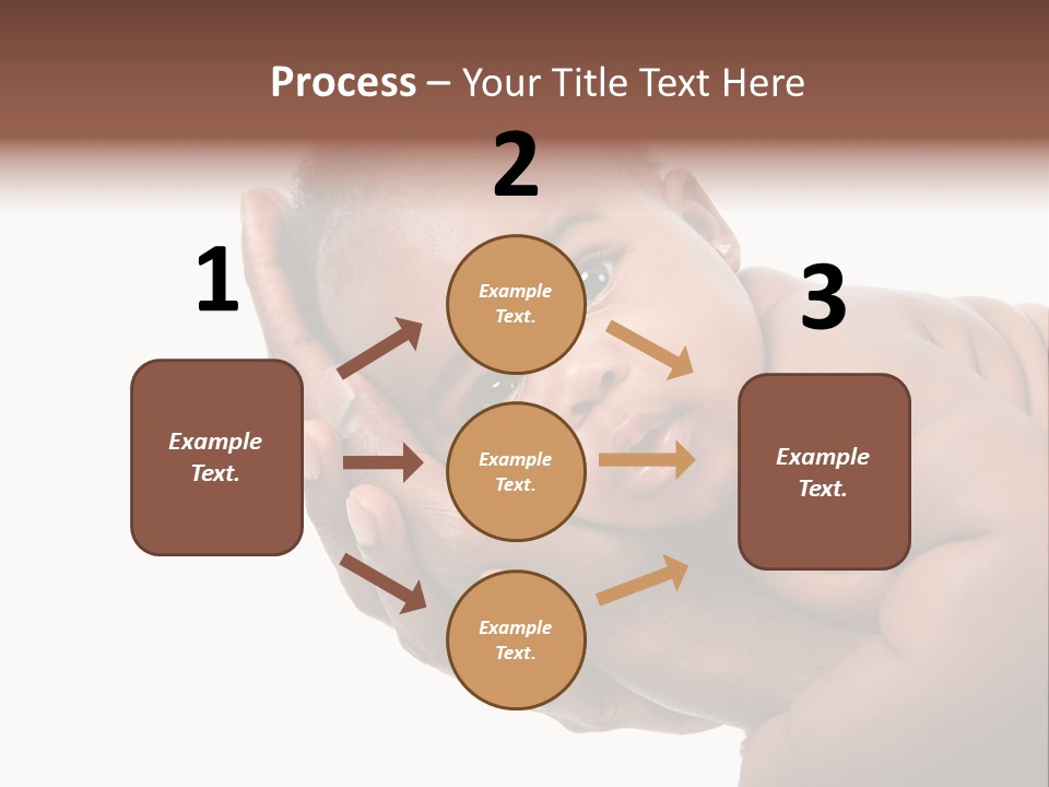 A Baby Is Being Held In His Hands PowerPoint Template