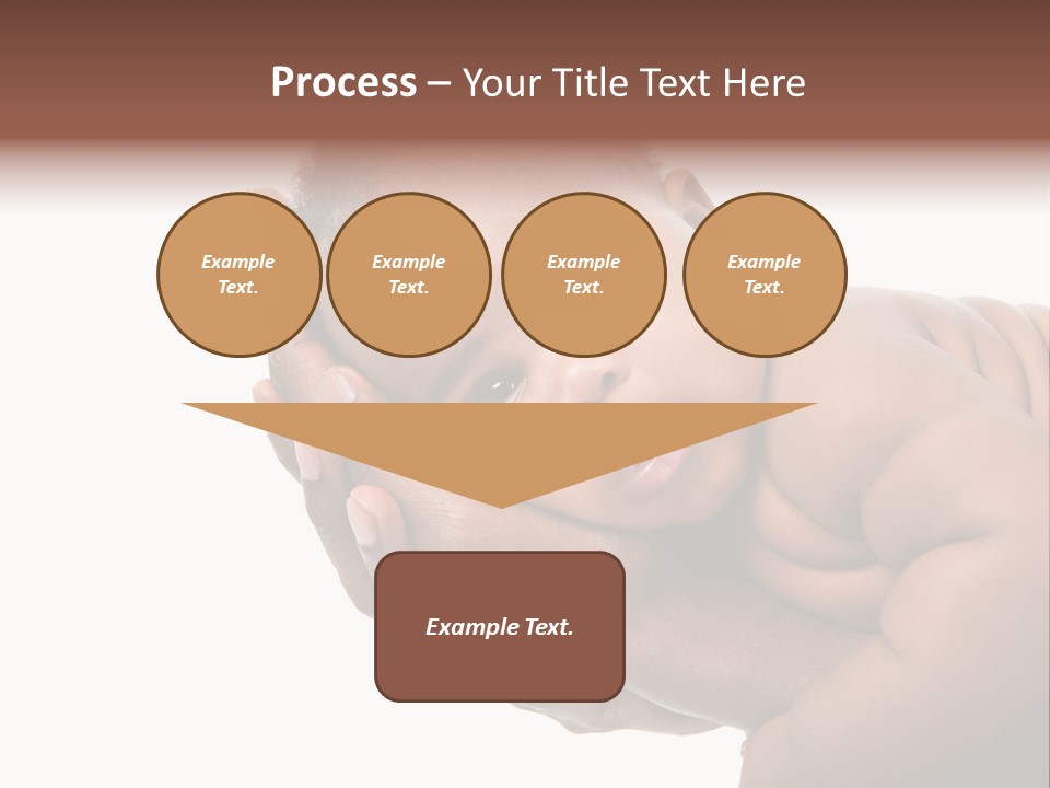 A Baby Is Being Held In His Hands PowerPoint Template