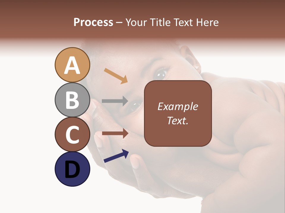 A Baby Is Being Held In His Hands PowerPoint Template