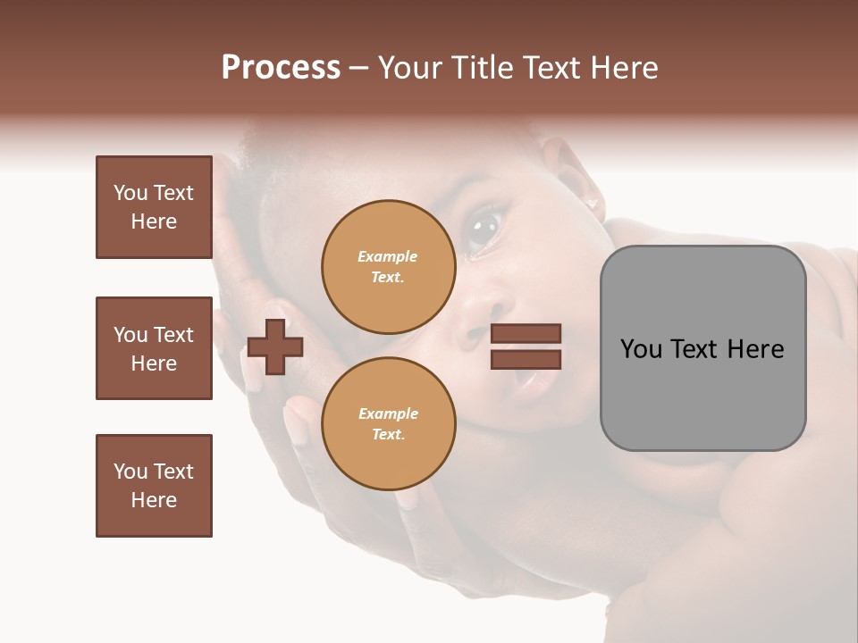 A Baby Is Being Held In His Hands PowerPoint Template