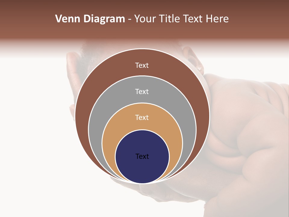 A Baby Is Being Held In His Hands PowerPoint Template