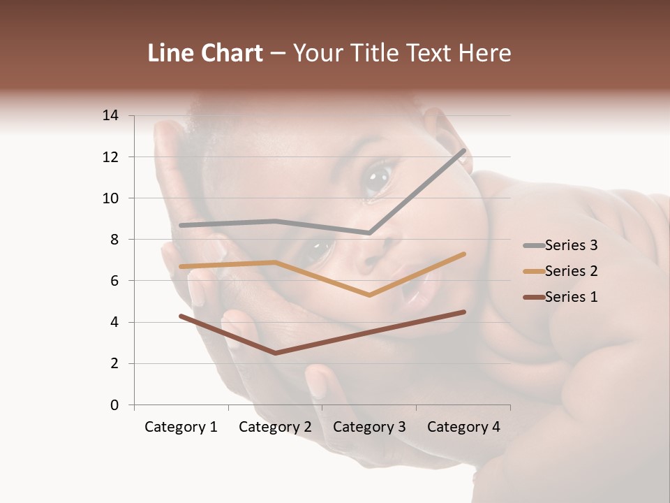 A Baby Is Being Held In His Hands PowerPoint Template