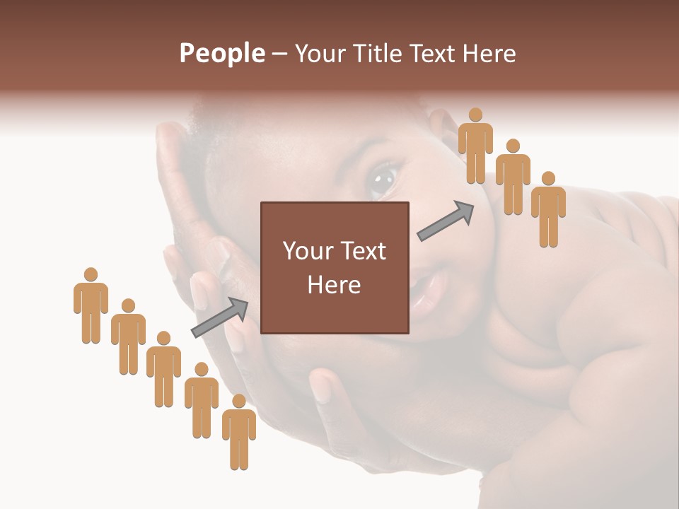 A Baby Is Being Held In His Hands PowerPoint Template