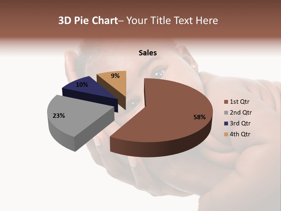 A Baby Is Being Held In His Hands PowerPoint Template