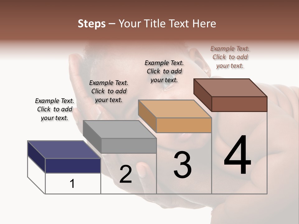 A Baby Is Being Held In His Hands PowerPoint Template