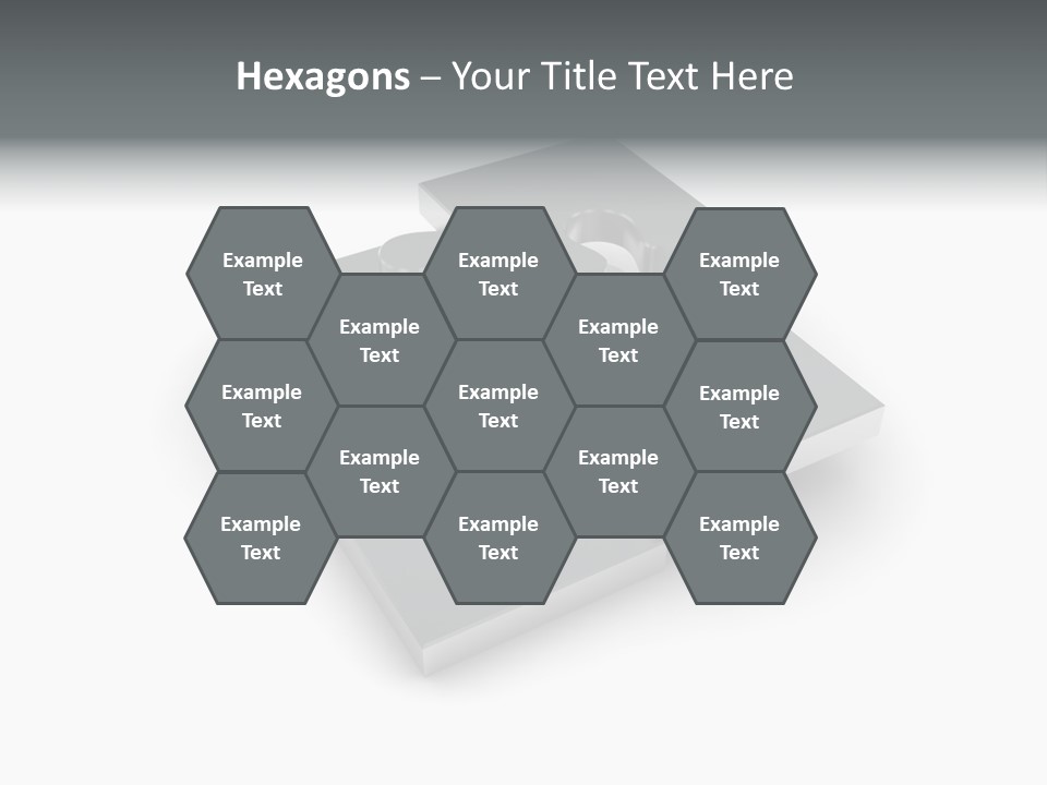 A Piece Of A Puzzle On A White Background PowerPoint Template