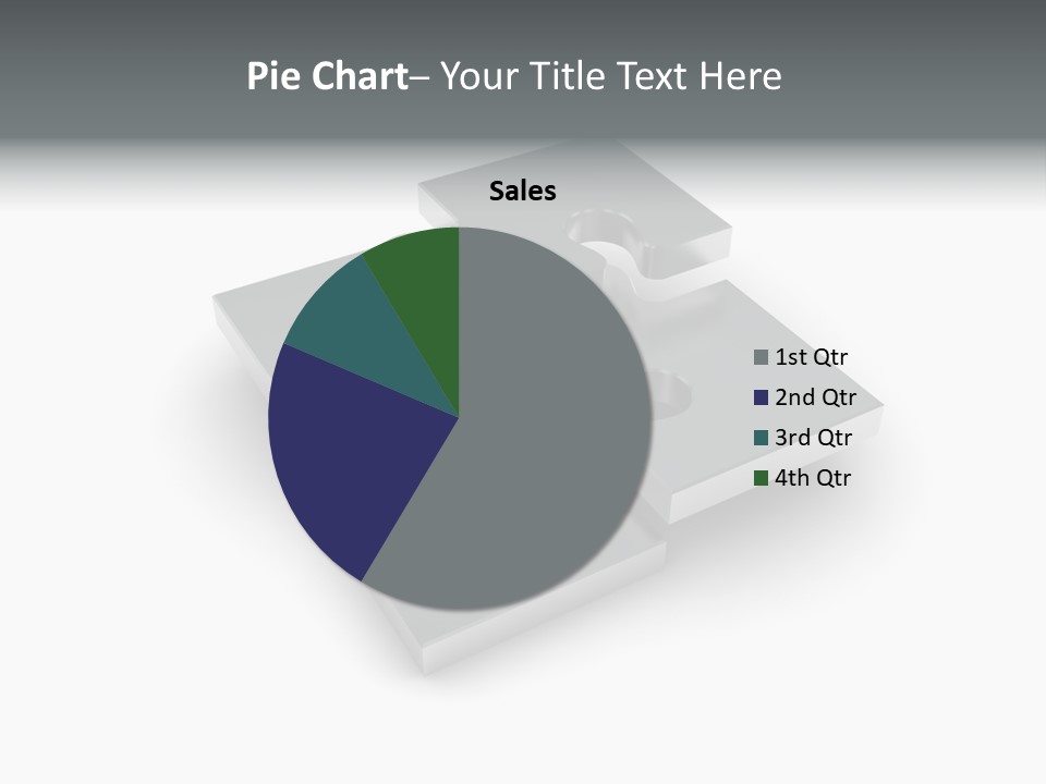 A Piece Of A Puzzle On A White Background PowerPoint Template