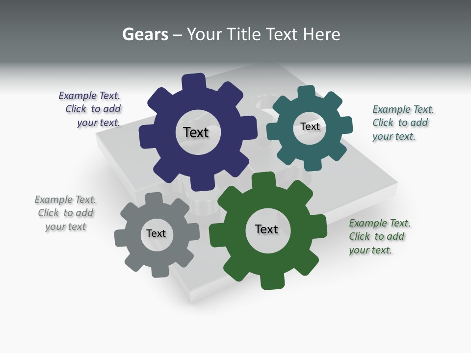 A Piece Of A Puzzle On A White Background PowerPoint Template